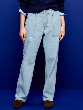 OLD NAVY mid rise the slouchy straight leg jeans (sz10)